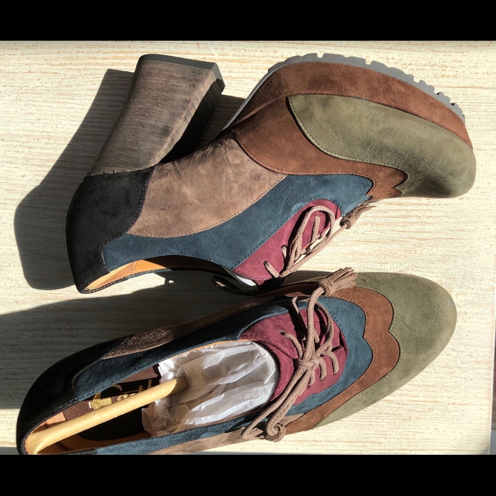 Earthies Multicolor Platform Heels